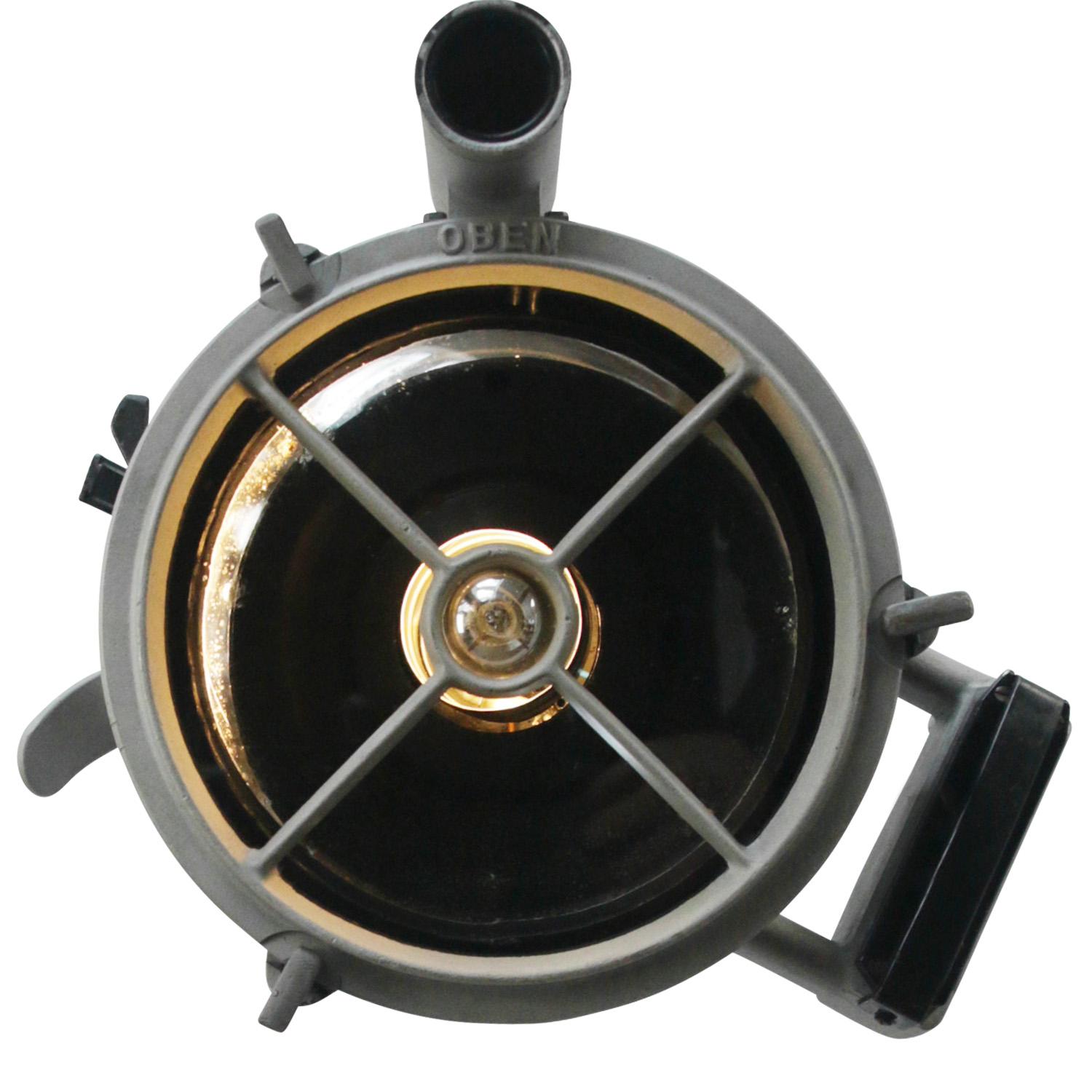 German Morse code Signal lamp
Grey cast aluminium, clear glass and mirror

E14 bulb holder

Weight: 5.00 kg / 11 lb

E14 bulb holder. Priced per individual item. All lamps have been made suitable by international standards for incandescent