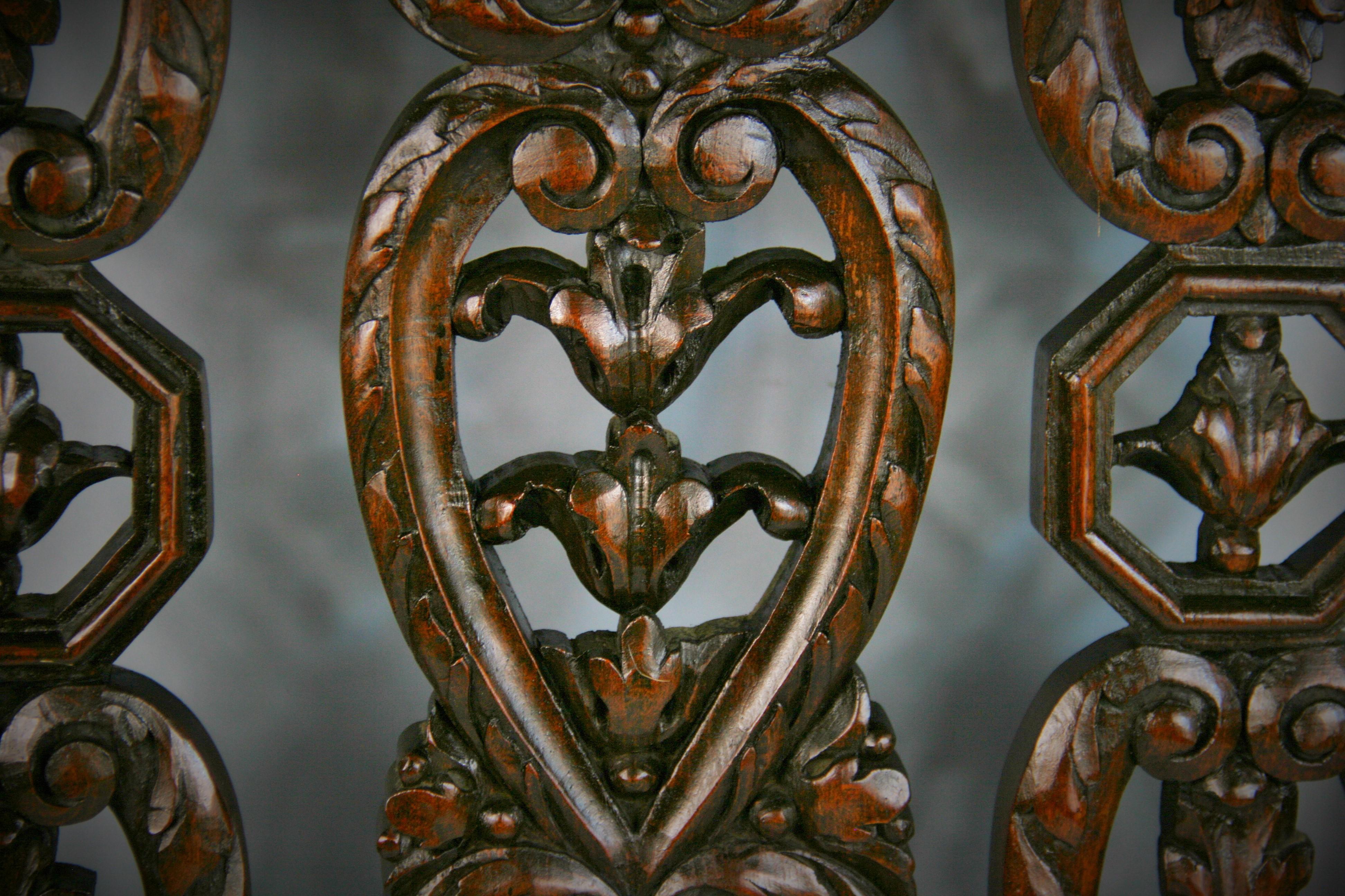 German Hand Carved Wood Architectural Element, Circa 1910 For Sale 6