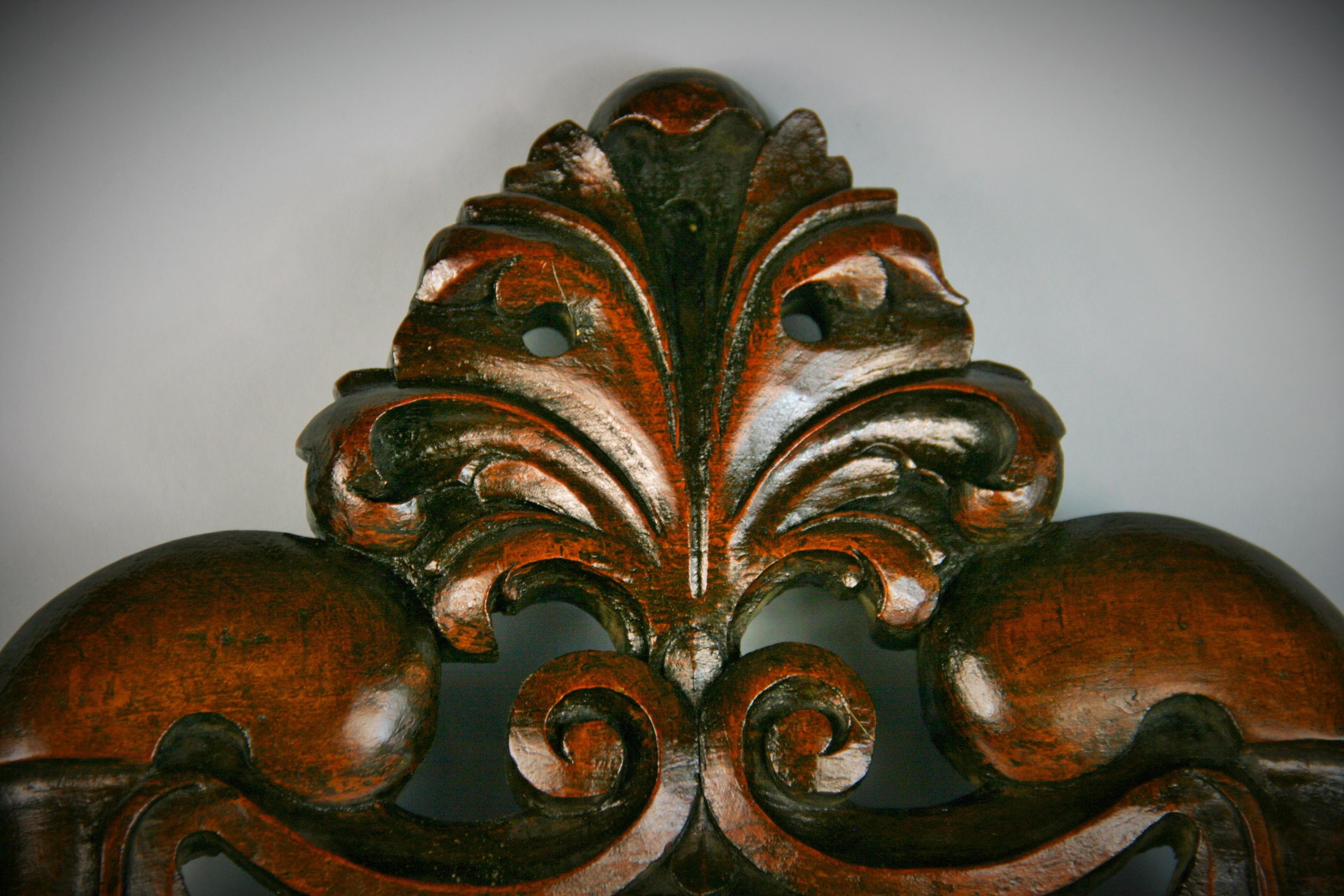 German Hand Carved Wood Architectural Element, Circa 1910 For Sale 3