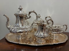 German Heisler 800 Silver, Pre World War II Era 5 Piece Coffee Tea Service Set