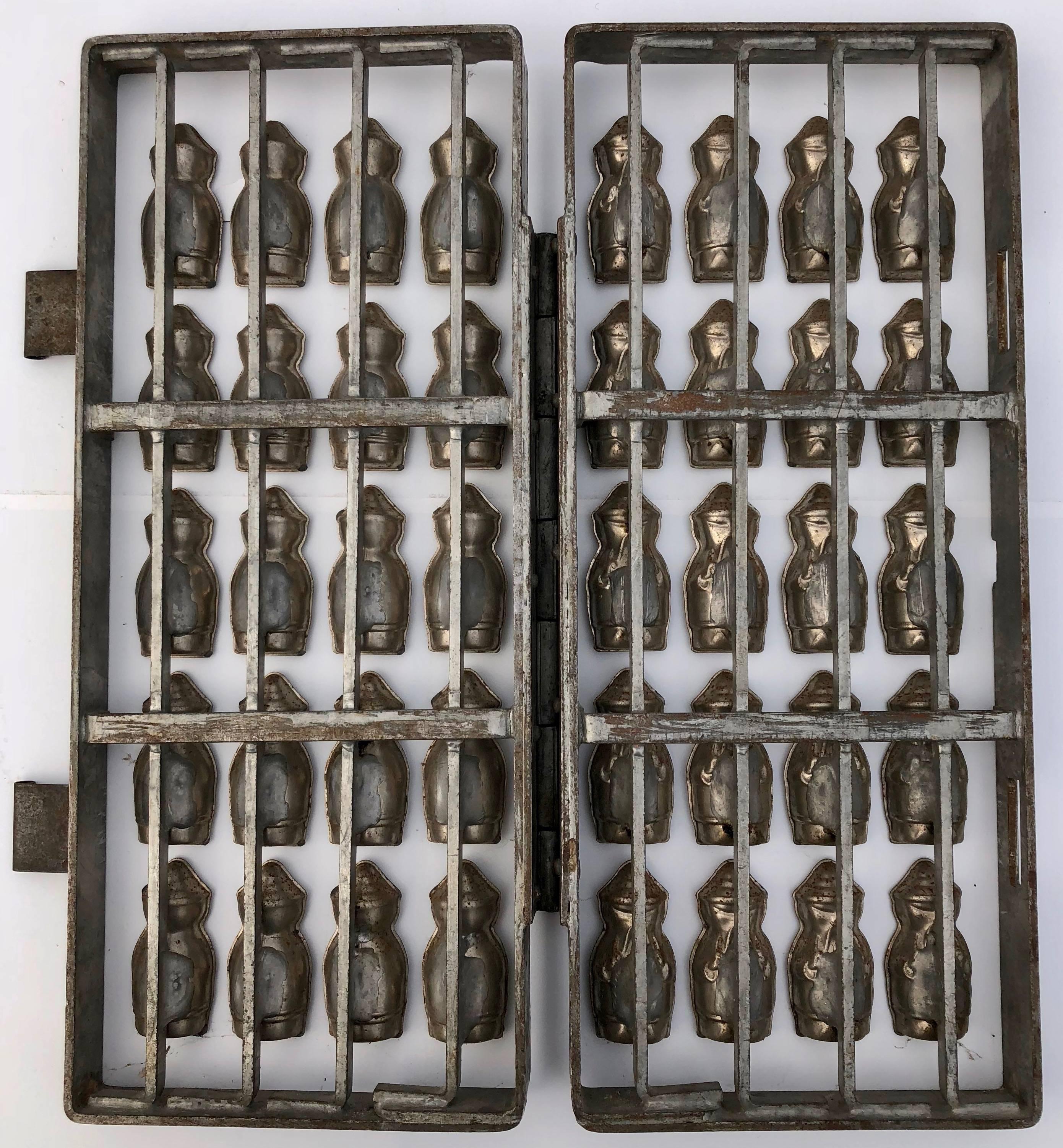 Other German Herman Walter Metal Chocolate Mold to Make 20 Little Figures For Sale