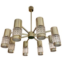 German High Style 1970s Chandelier