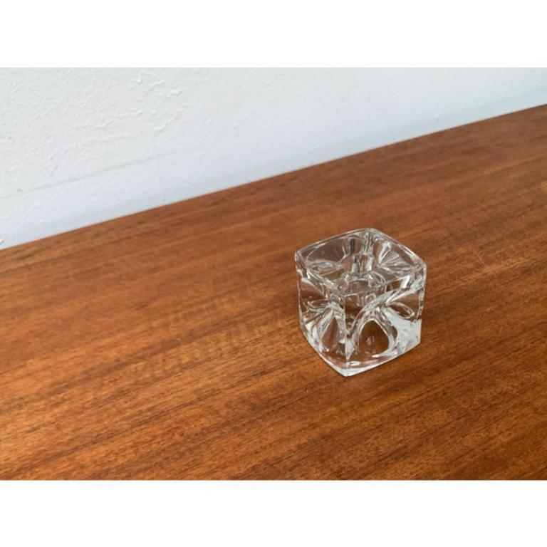 Allemand Porte-bougies cubiques de glace allemandes en verre de Peill & Putzler, 1970 en vente