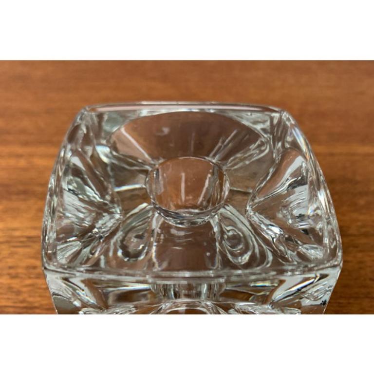 Porte-bougies cubiques de glace allemandes en verre de Peill & Putzler, 1970 en vente 3