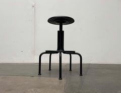 German Industrial Design Swivel Stool from Lambert
