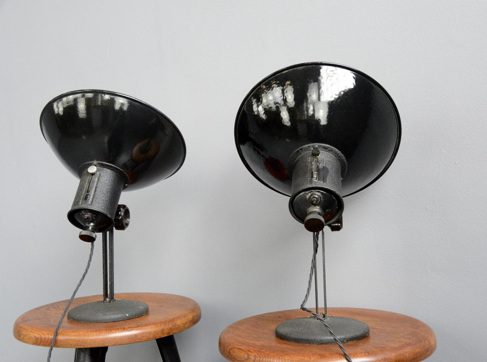 German Industrial Lamps, circa 1950s 1