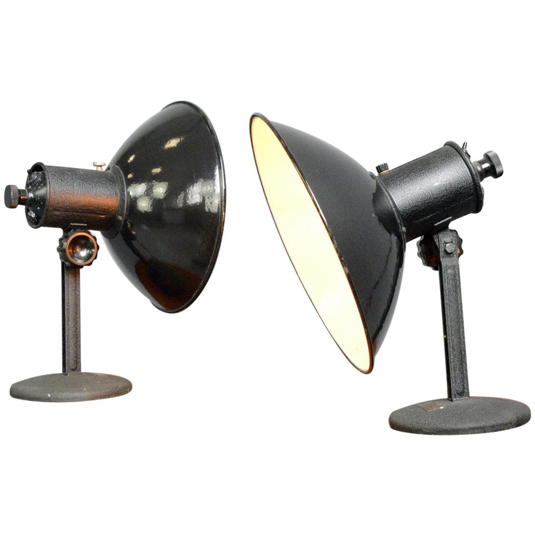 German Industrial Lamps, circa 1950s