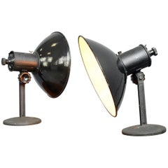 Vintage German Industrial Lamps, circa 1950s