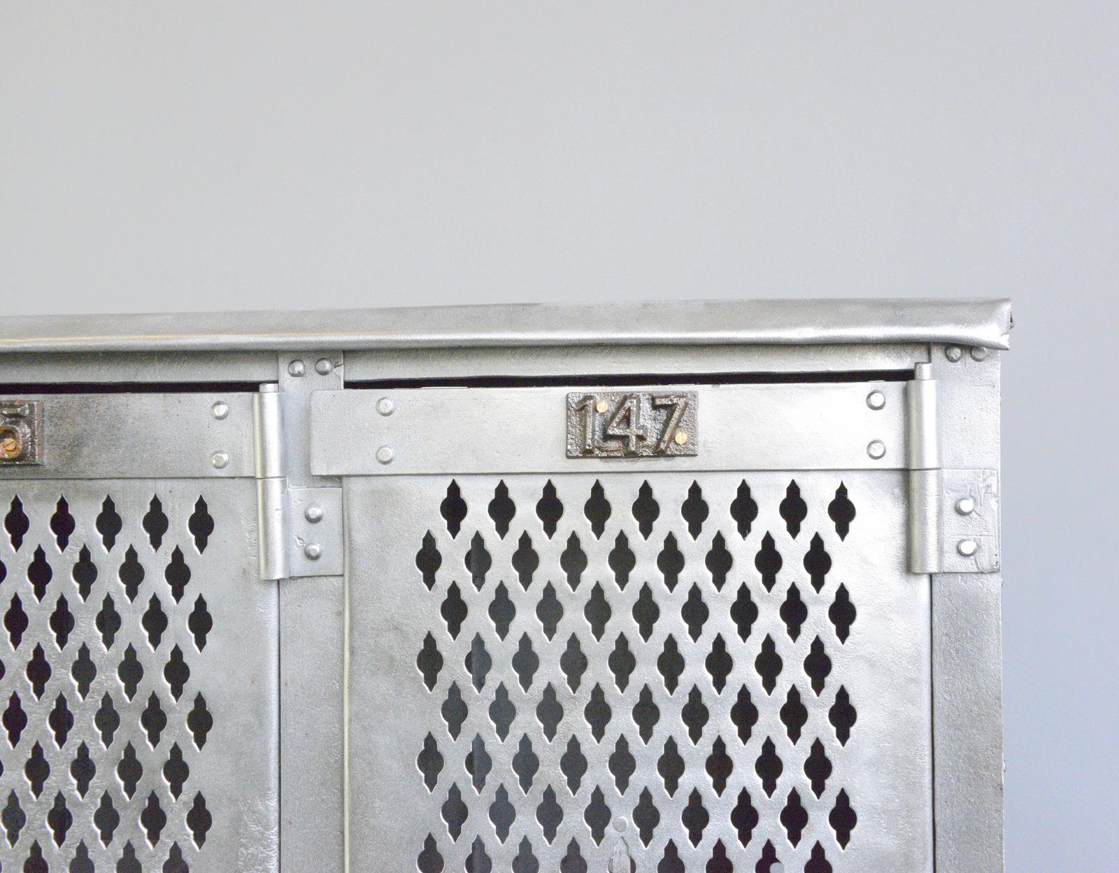 German Industrial Lockers, Circa 1920s In Good Condition In Gloucester, GB