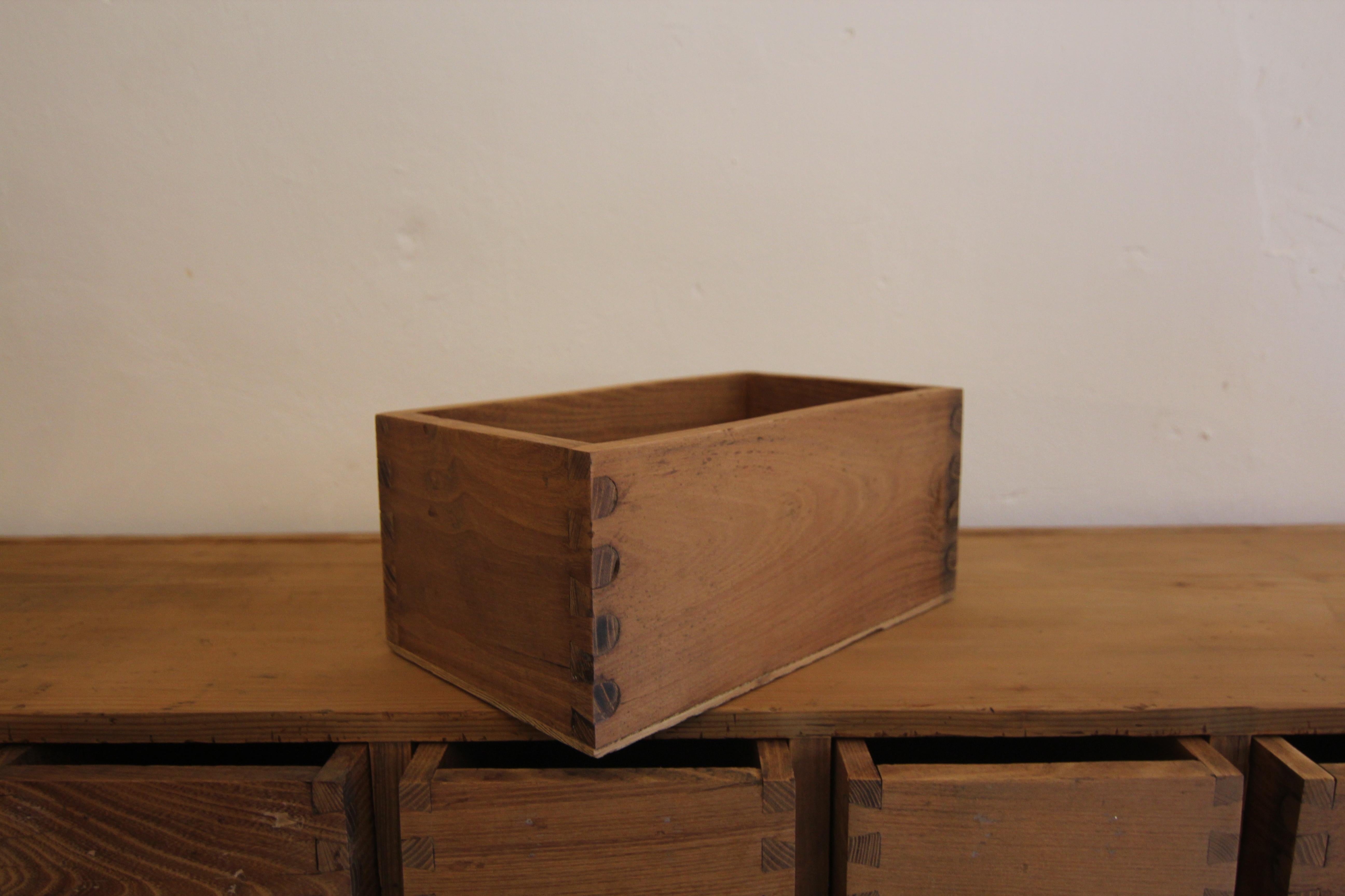 German Industrial Oak and Pine Drawer Cabinet 16