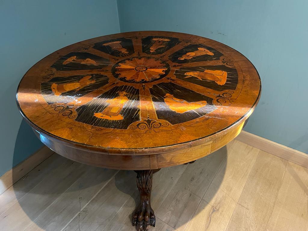 German Inlaid Mahogany Centre Table In Good Condition For Sale In London, GB
