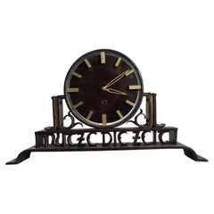 german iron table clock from the 30s