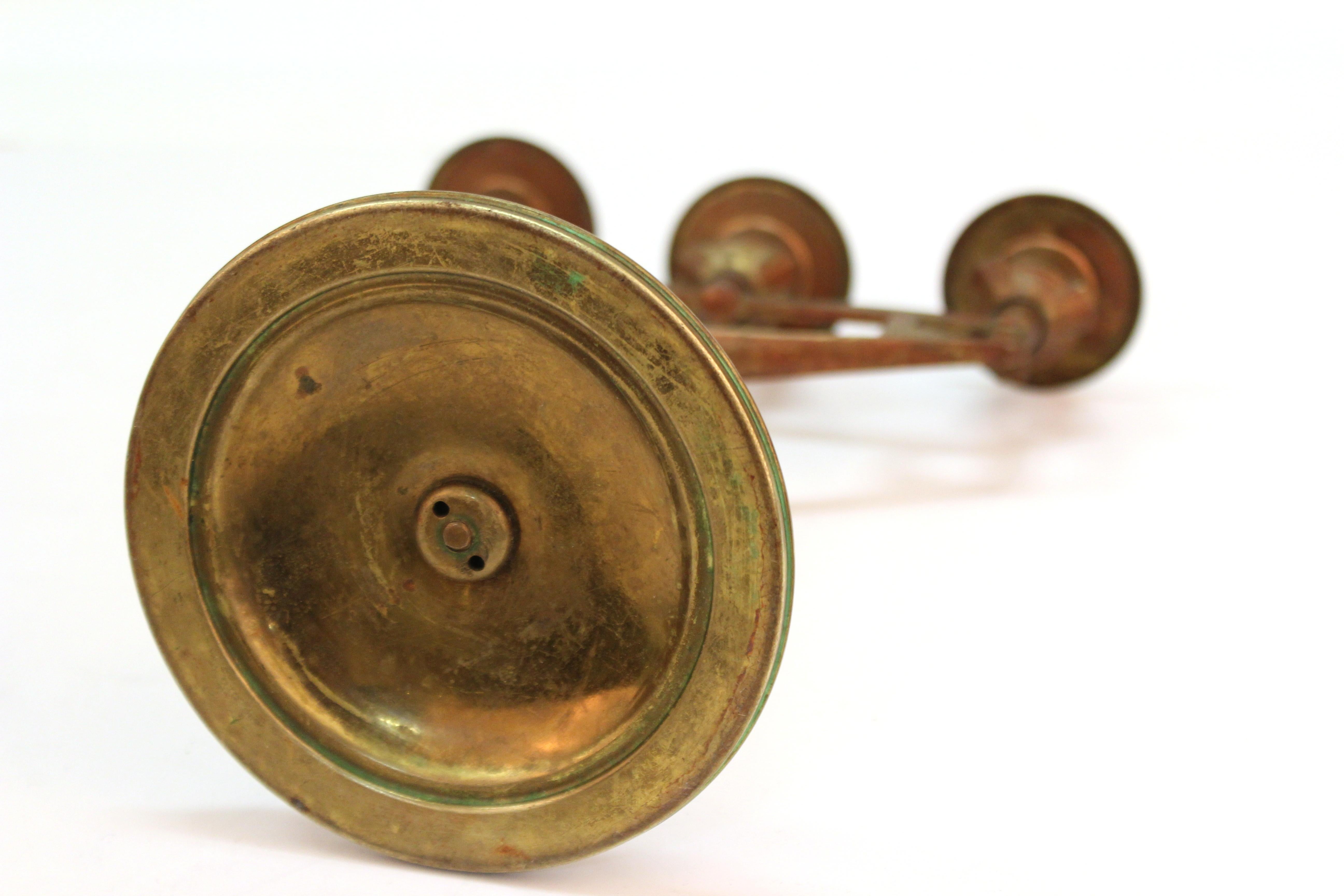 German Jugendstil Enamel Candelabras and Match-Safe 8