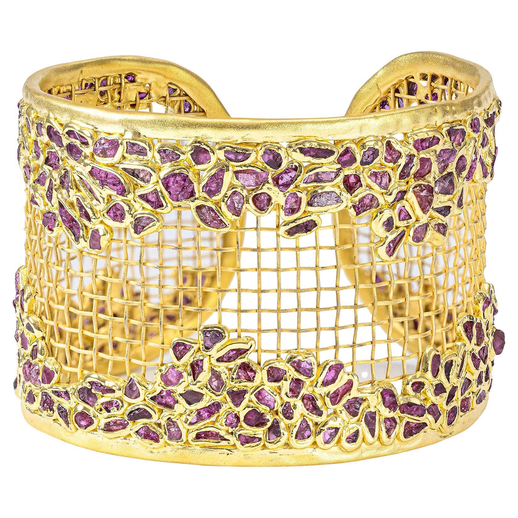 German Kabirski Gravitas Singular Edition Ruby Titanium Mesh
Silver Bangle