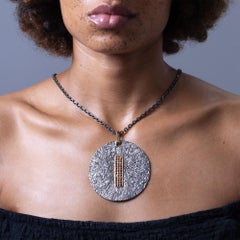 German Kabirski Hector Singular Edition Silver Pendant with Red Garnet