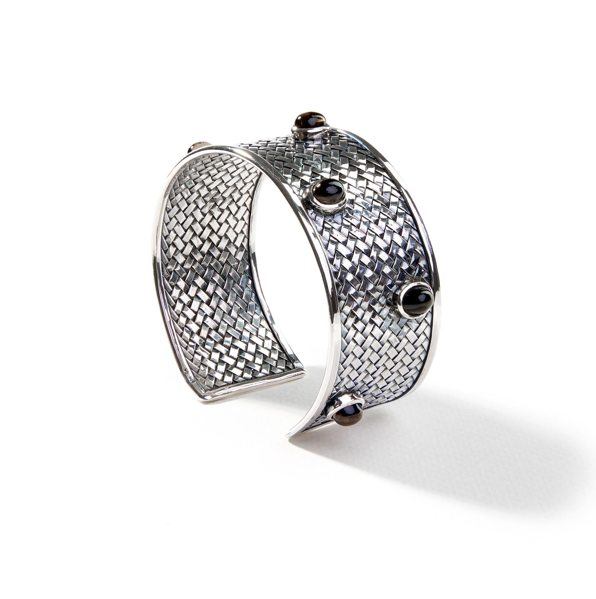 German Kabirski Marron Smoky Quartz Bangle (Zeitgenössisch) im Angebot