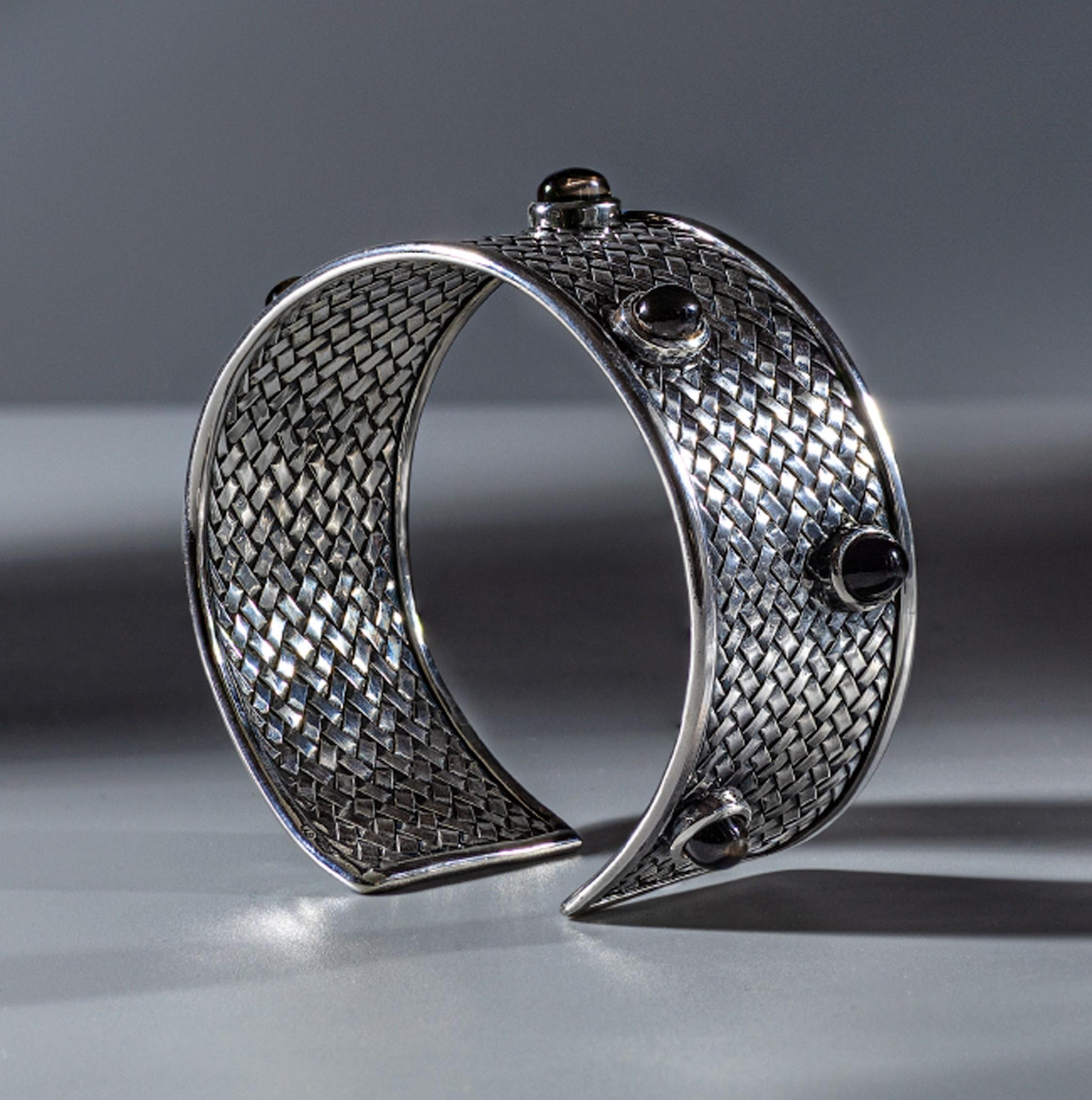 German Kabirski Marron Smoky Quartz Bangle für Damen oder Herren im Angebot