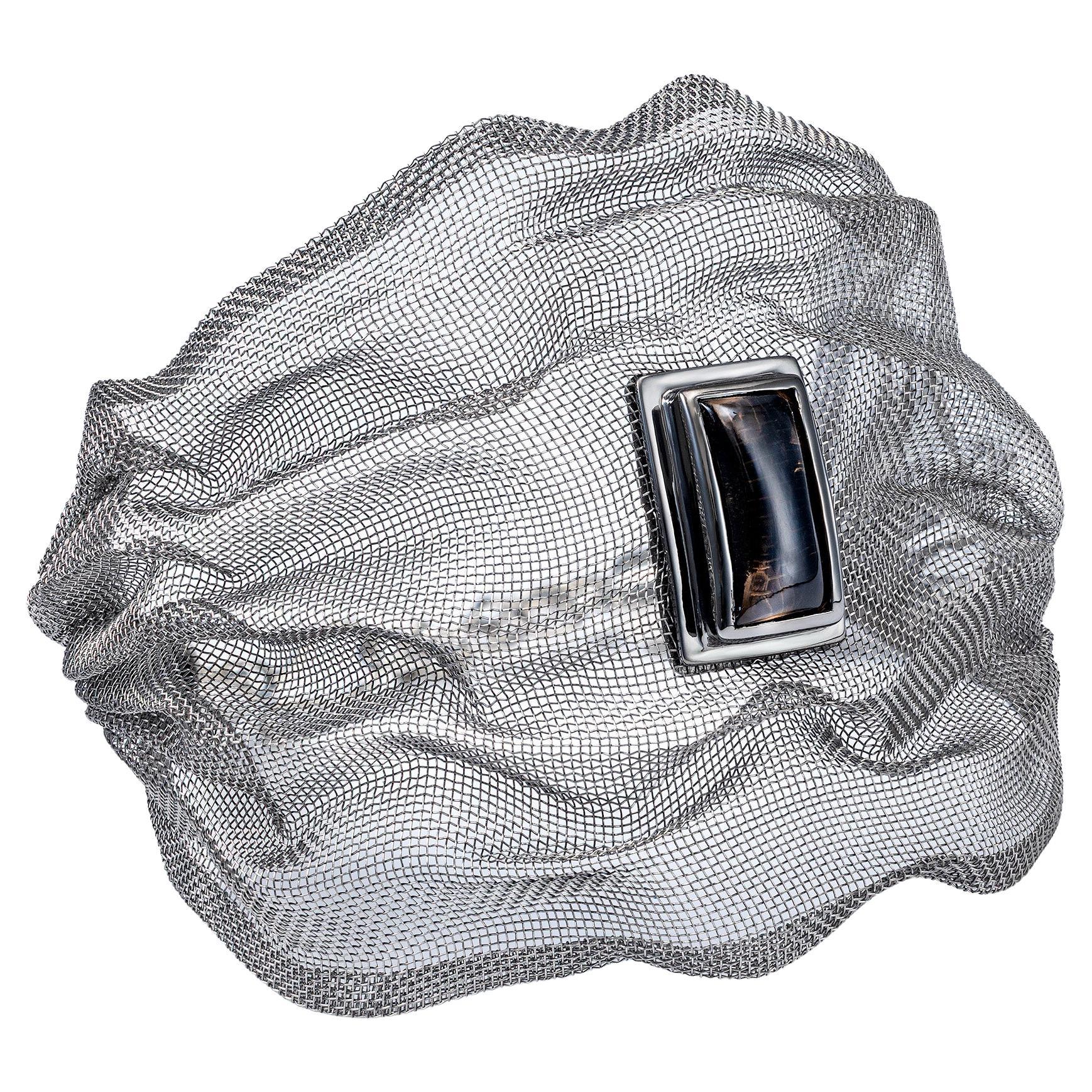 German Kabirski Nuno Limited Edition Quartz Silver 
Titanium Mesh Bracelet