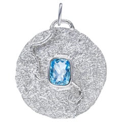 German Kabirski Oread One Of A Kind Topaz Silver Pendant