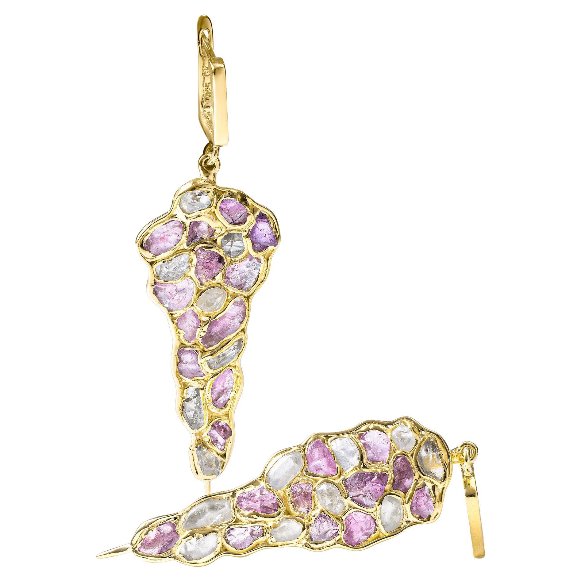 German Kabirski Tarina Earrings Zircon
Sapphire Gold Plated Silver Earrings