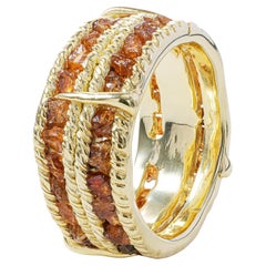 German Kabirski Tartine Raw Spessartine Garnet Gold Plated Silver Ring German Kabirski Tartine Raw Spessartine Garnet Gold Plated Silver Ring