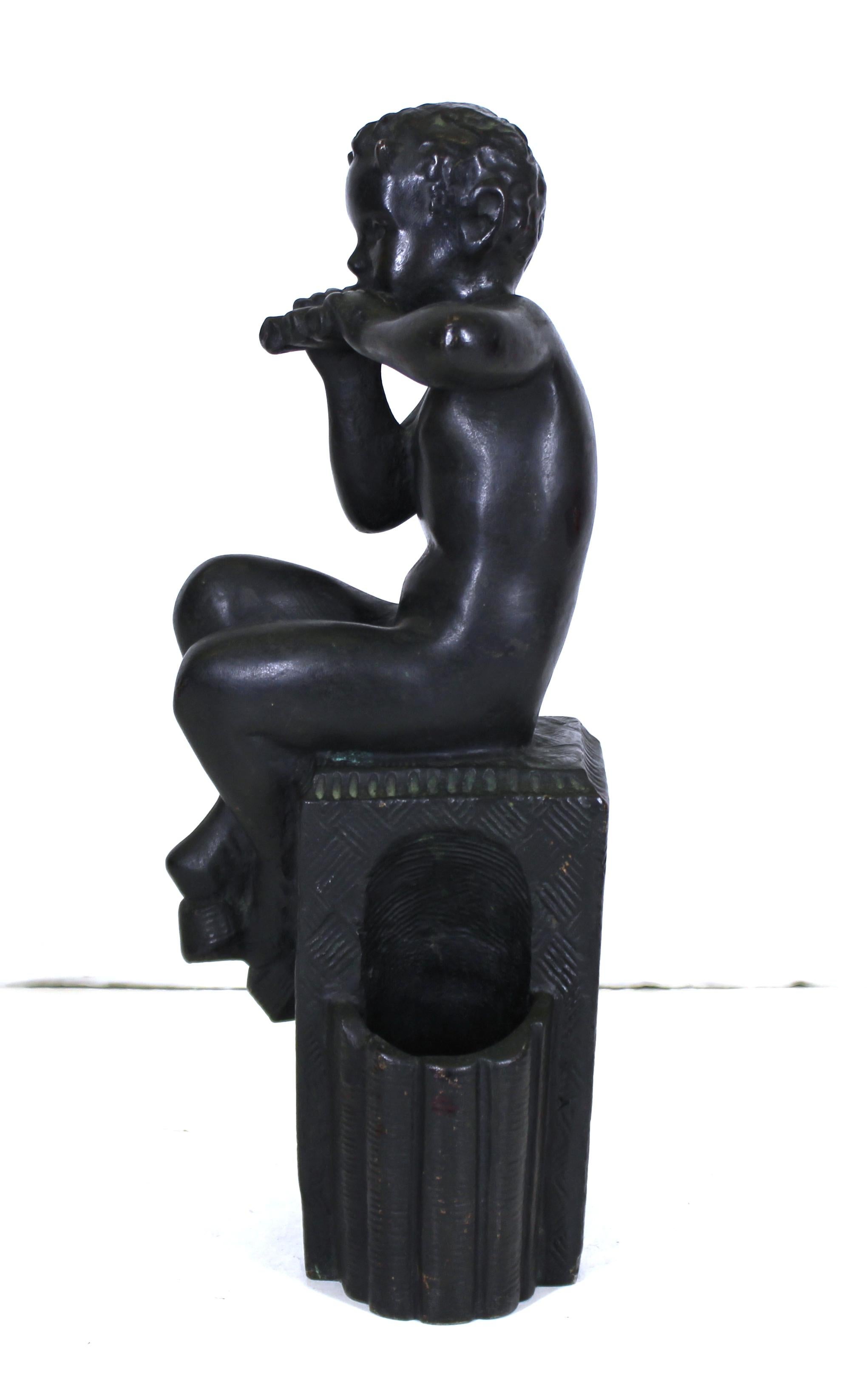 German 'Kleiner' Early Art Deco Bronze Sculpture of Young Pan In Good Condition In New York, NY