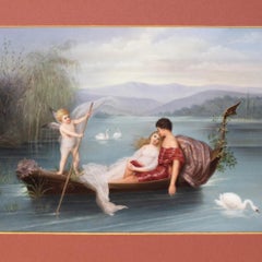German KPM La Gondole D’amour Porcelain Wall Plaque