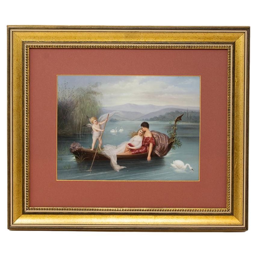 KPM La Gondole D'amour Wandtafel aus Porzellan im Angebot