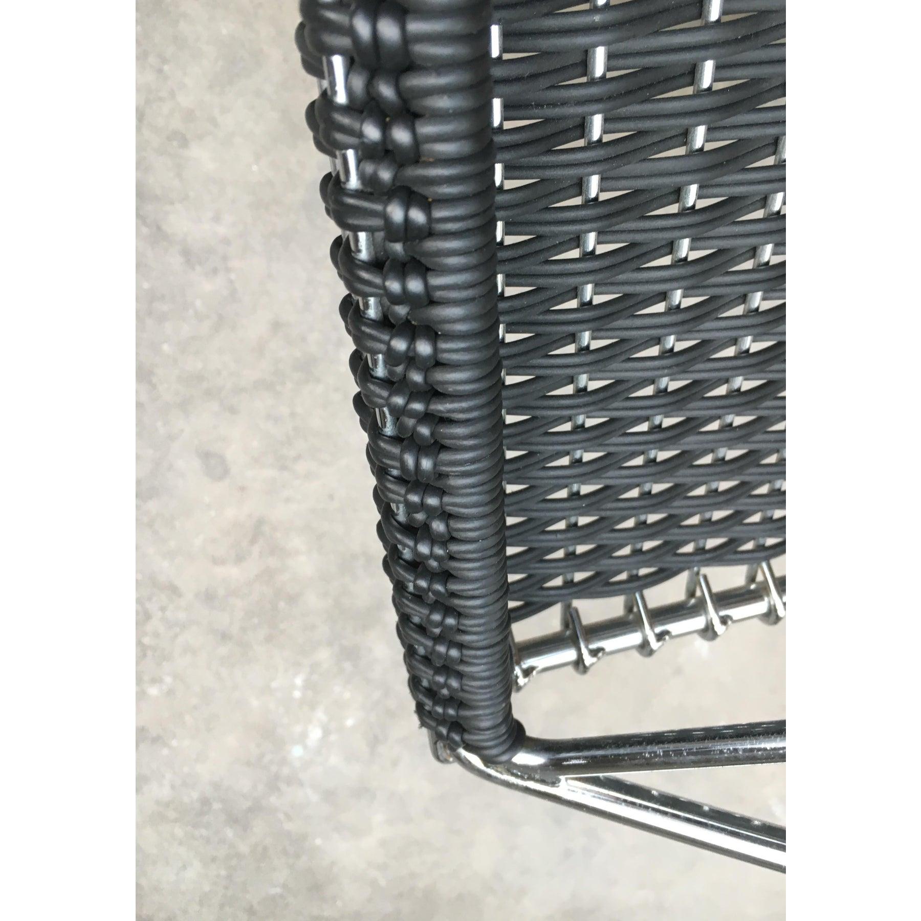 Metal German Kreuzschwinger Chair by Till Behrens for Schlubach, 1980s For Sale