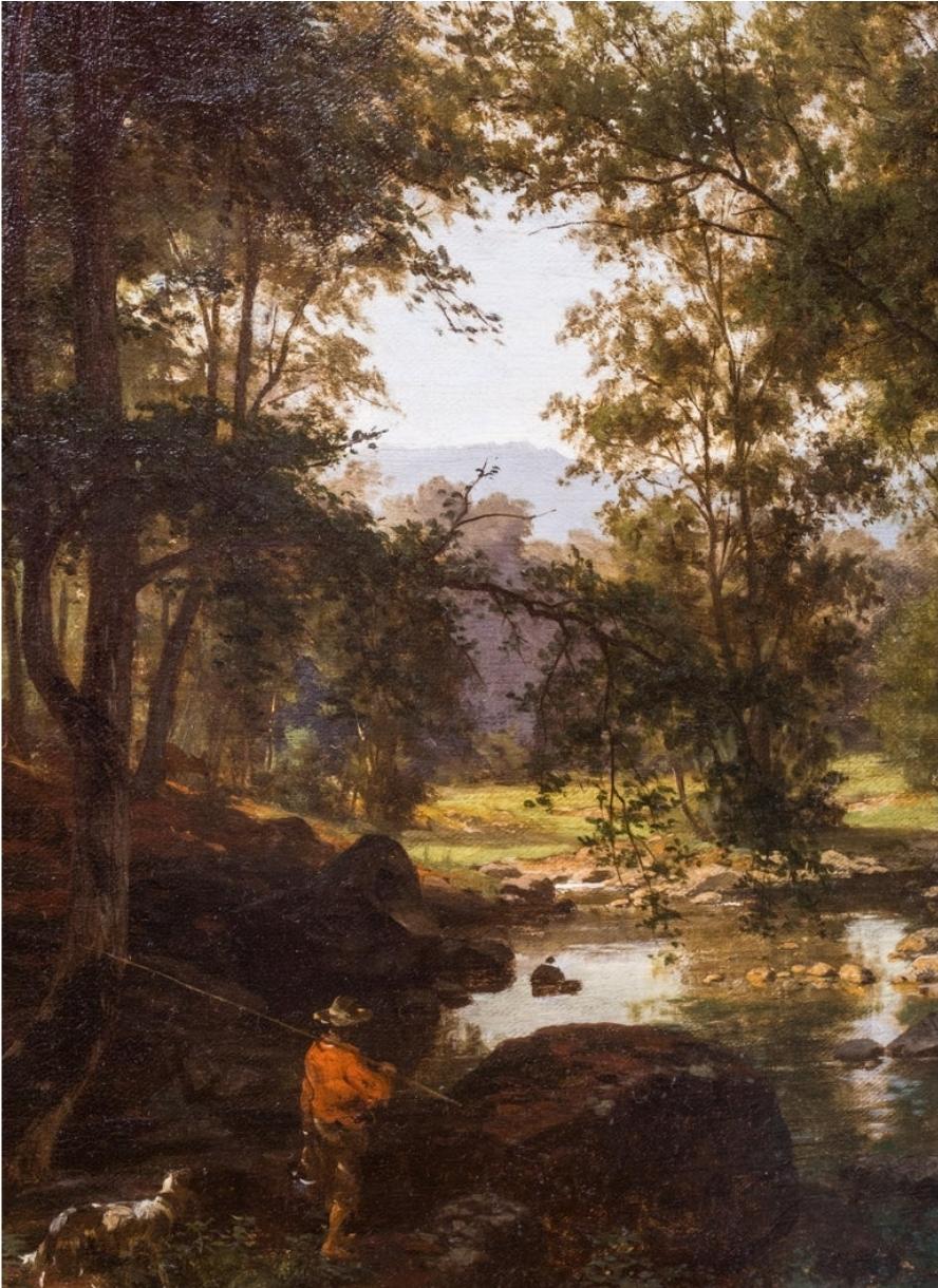 XIXe siècle Paysage allemand par Friedrich Carl Werner Ebel en vente