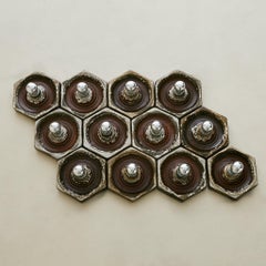 German Lava Glaze Ceramic Sconce Attributed to PAN Keramik, 1970s - 12 Available