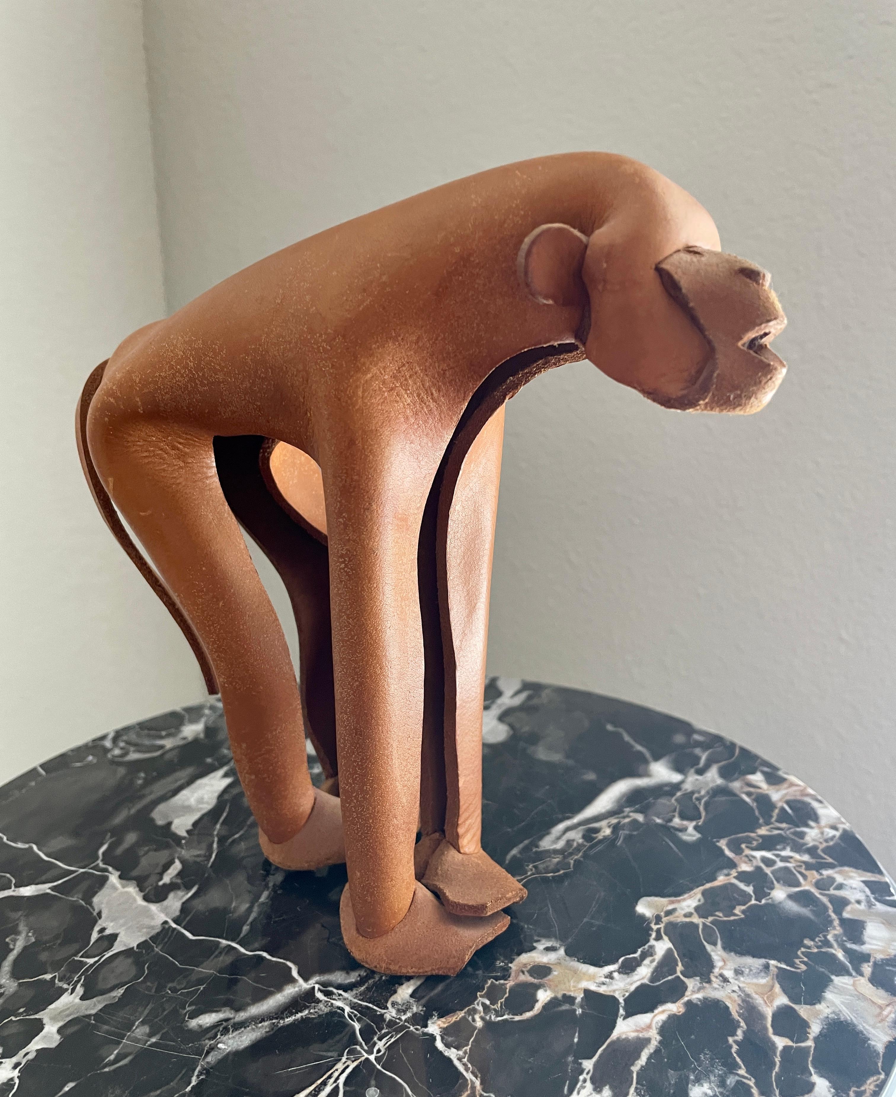 German Leather Monkey by Deru For Sale 4