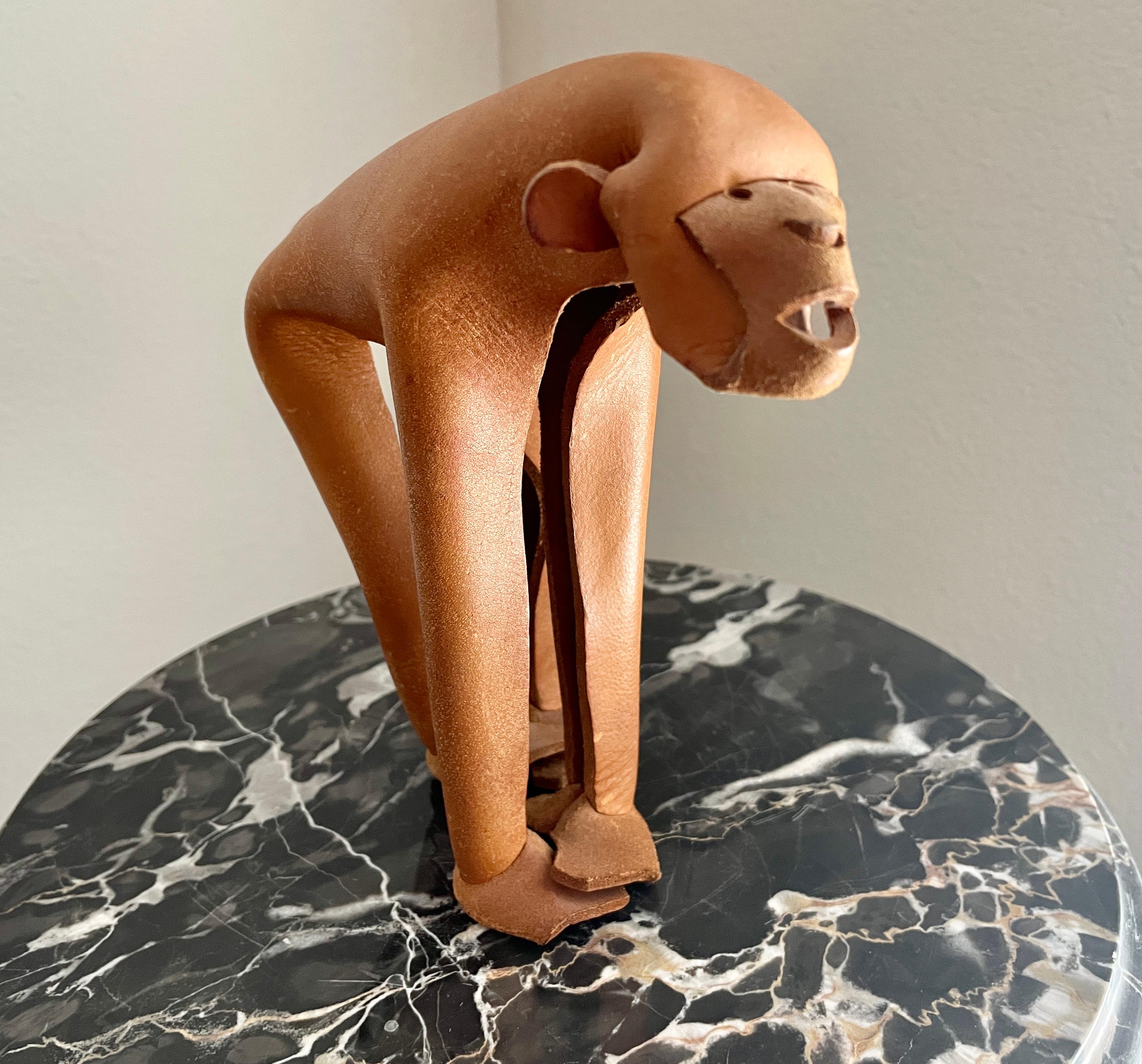 German Leather Monkey by Deru For Sale 7