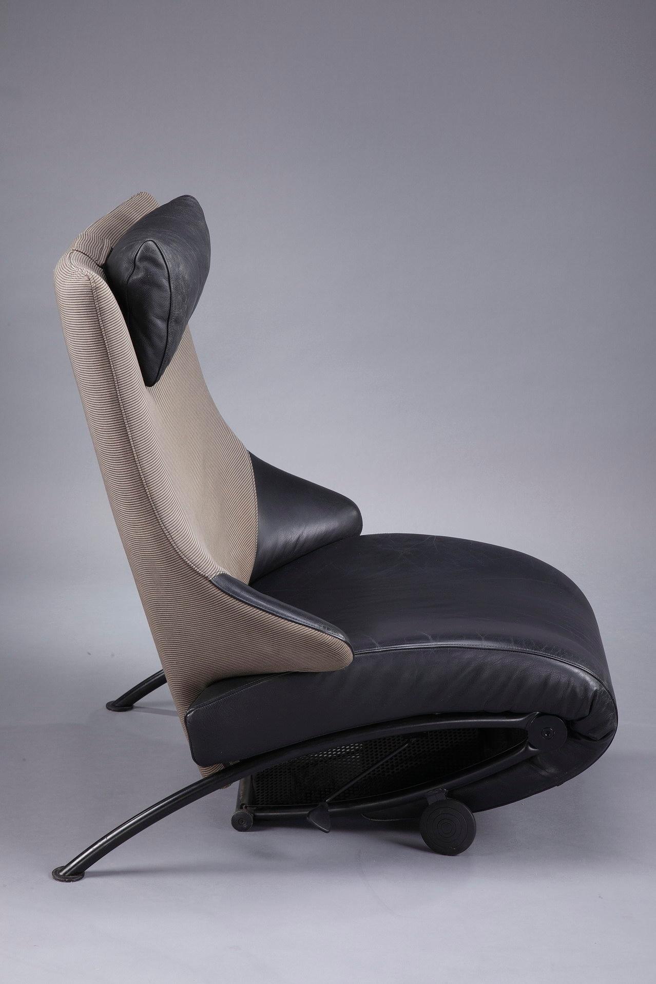 German Leather Solo 699 Lounge Chair by Stefan Heiliger In Good Condition In Paris, FR