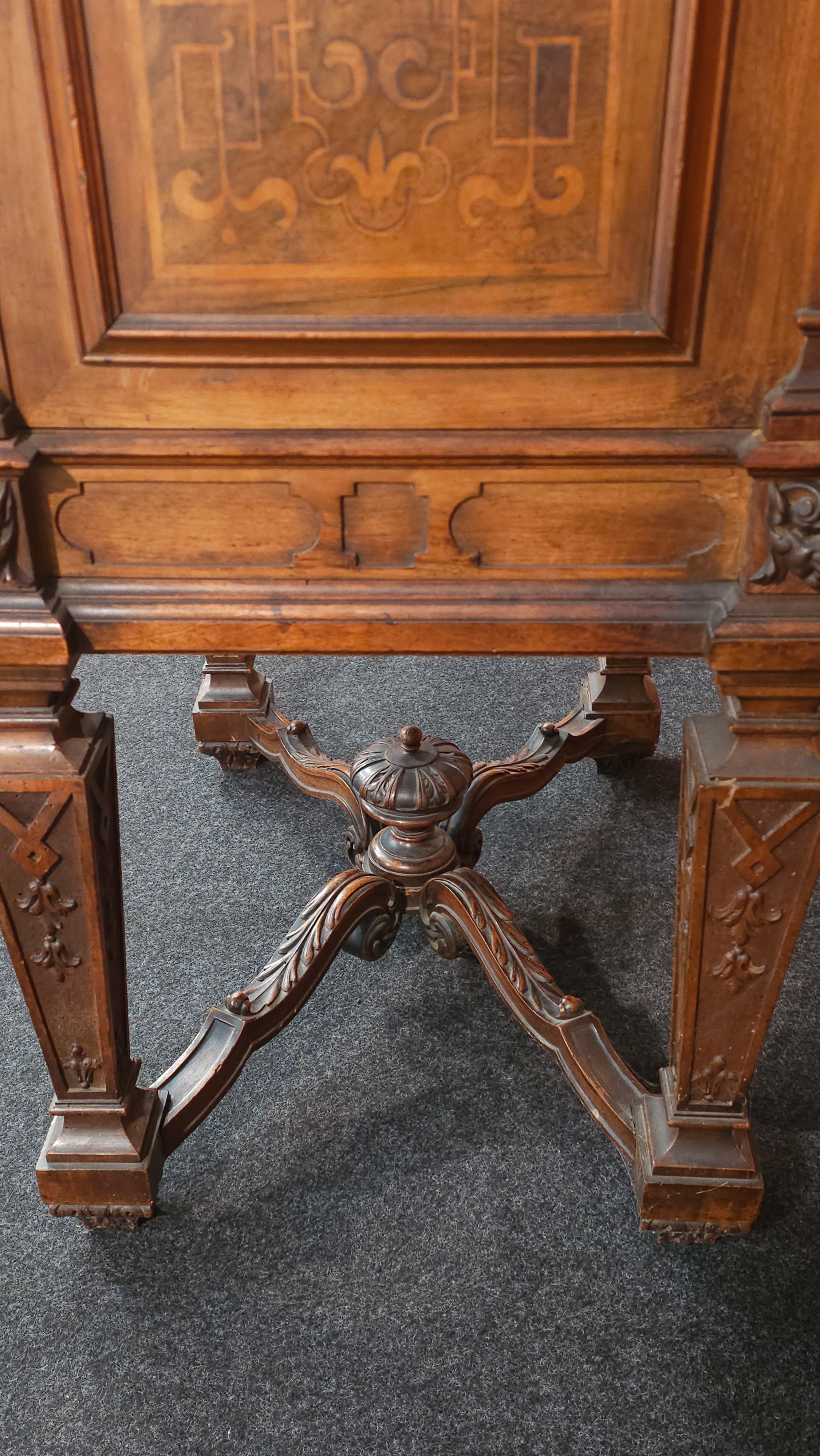 German Lectern Podium with Inlays, 1850 circa For Sale 13
