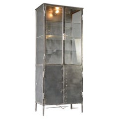 Antique German Light Up Medical Cabinet Circa 1920s