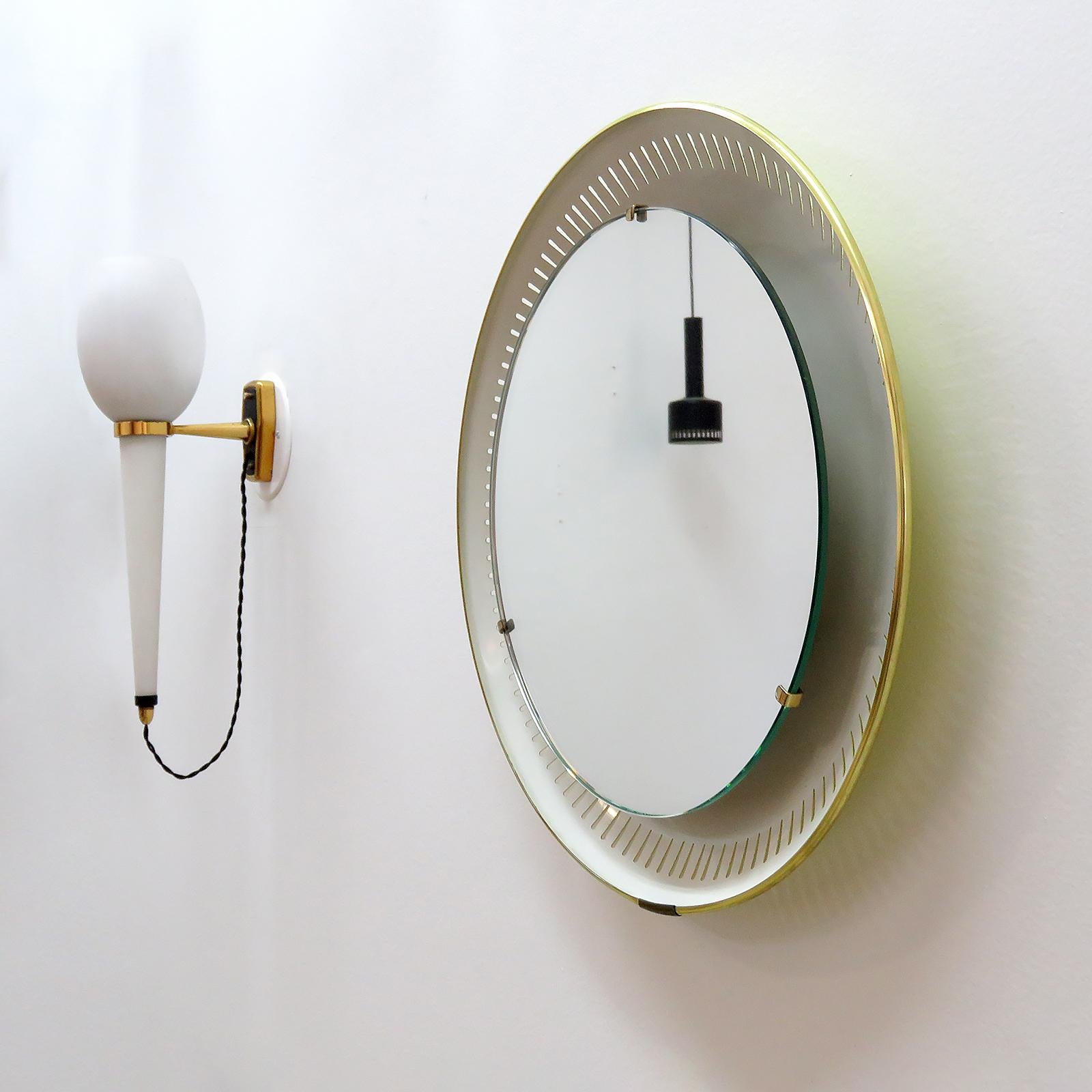 Allemand Miroir lumineux allemand par Hillebrand, 1960 en vente