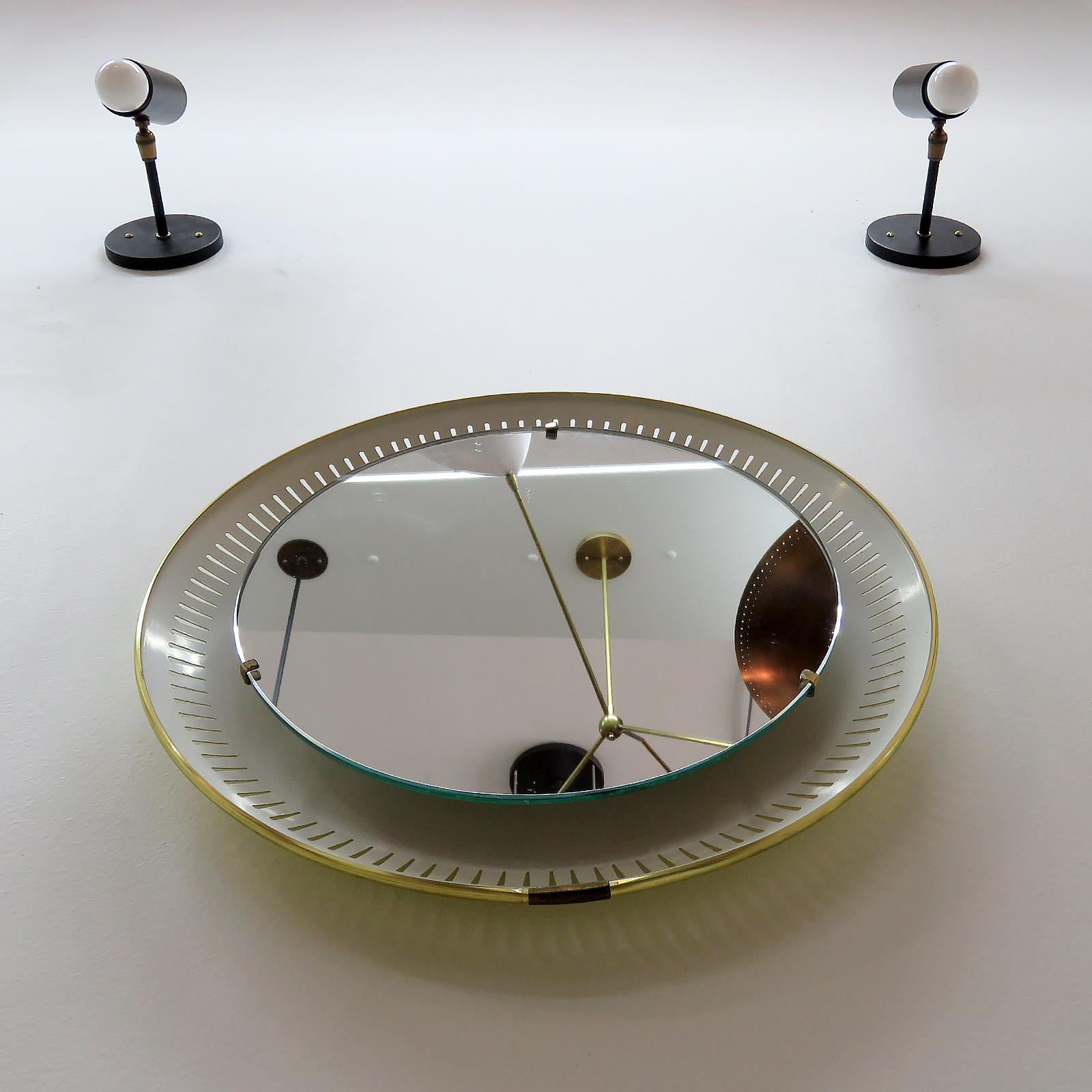 Miroir lumineux allemand par Hillebrand, 1960 Bon état - En vente à Los Angeles, CA