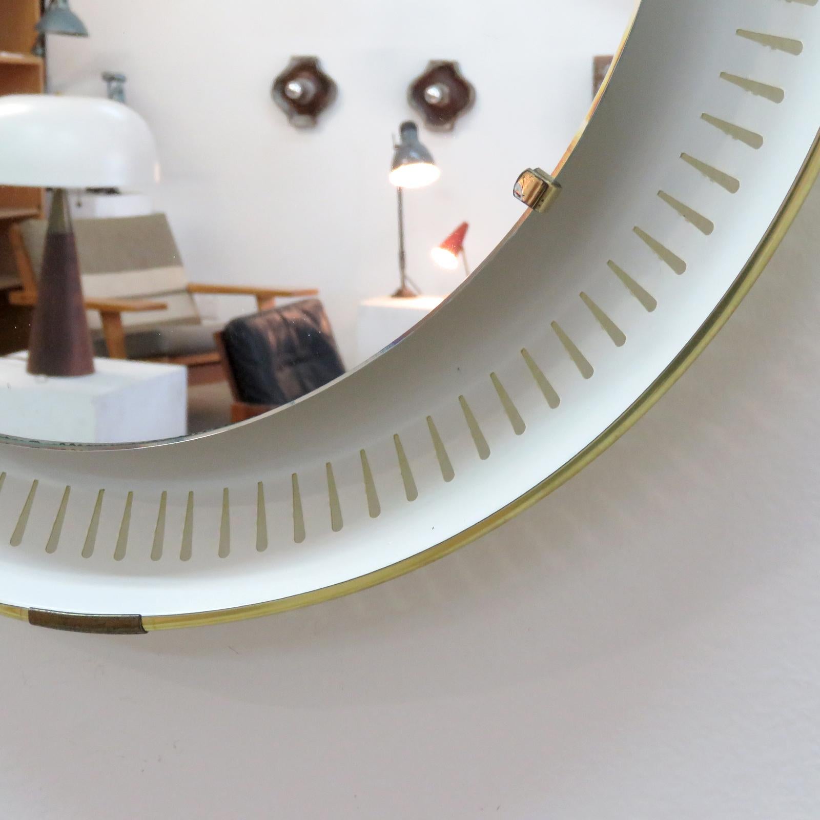 Milieu du XXe siècle Miroir lumineux allemand par Hillebrand, 1960 en vente