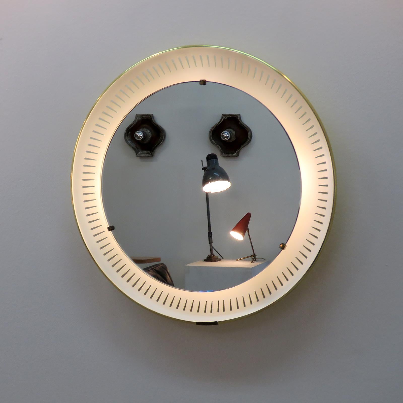 Miroir lumineux allemand par Hillebrand, 1960 en vente 1