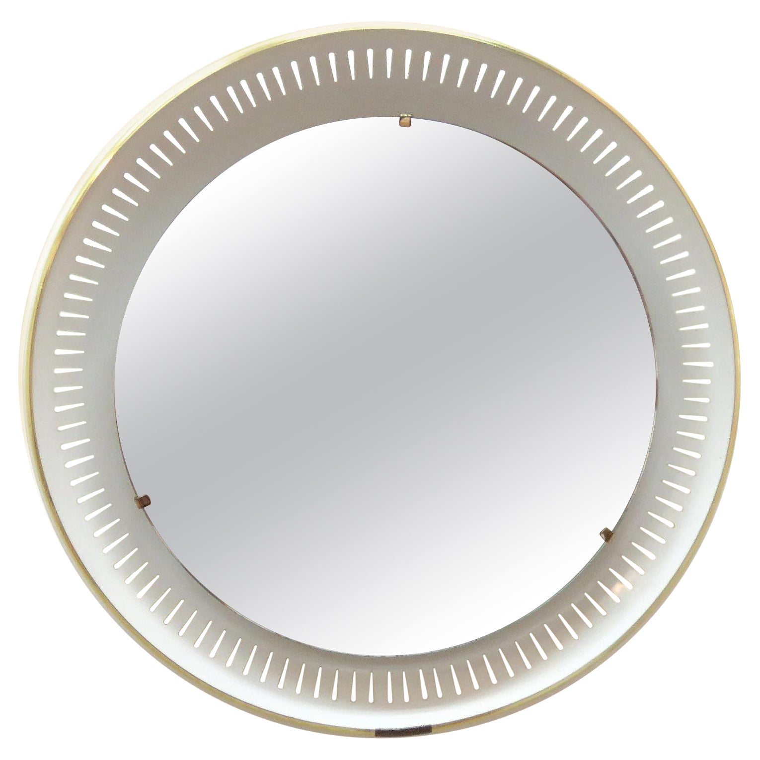 Specchio illuminato tedesco di Hillebrand, 1960