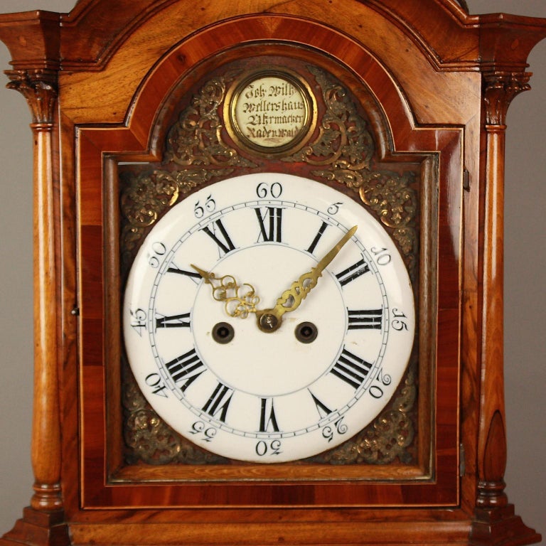 German Longcase Clock by Johann Wilhelm Wellershaus, Late 18th Century