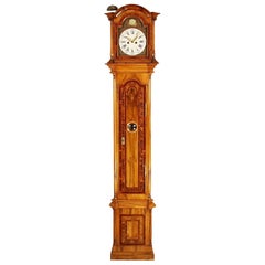 German Marquetry Longcase Clock by Johann Wilhelm Wellershaus, Late 18th Century