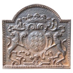 German Louis XIV Style 'Coat of Arms' Fireback