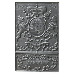 German Louis XIV Style 'Coat of Arms' Fireback