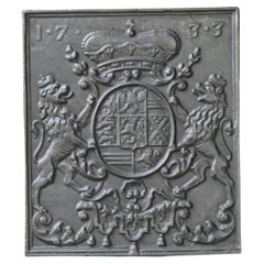 German Louis XIV Style 'Coat of Arms' Fireback