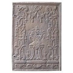 German Louis XV Style 
Flower Basket
 Fireback / Backsplash