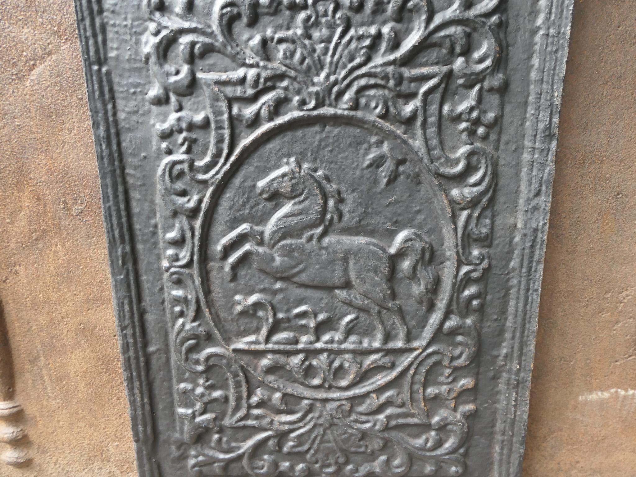German Louis XV Style 'Horse' Fireback / Backsplash 4