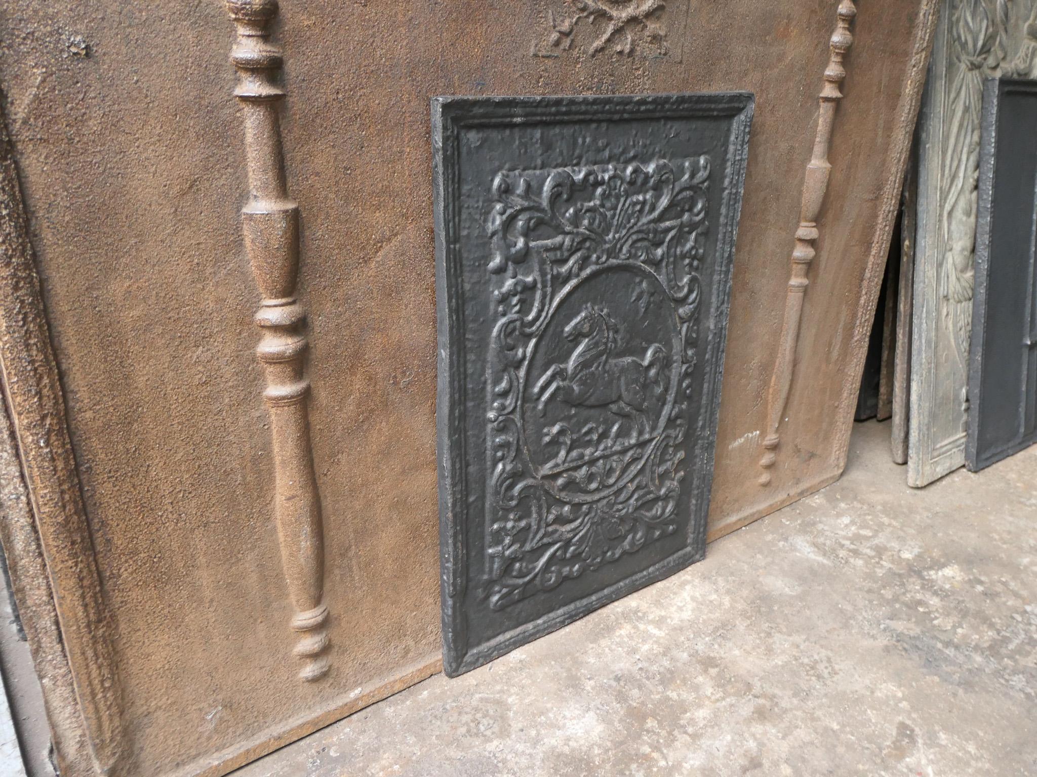 German Louis XV Style 'Horse' Fireback / Backsplash 6