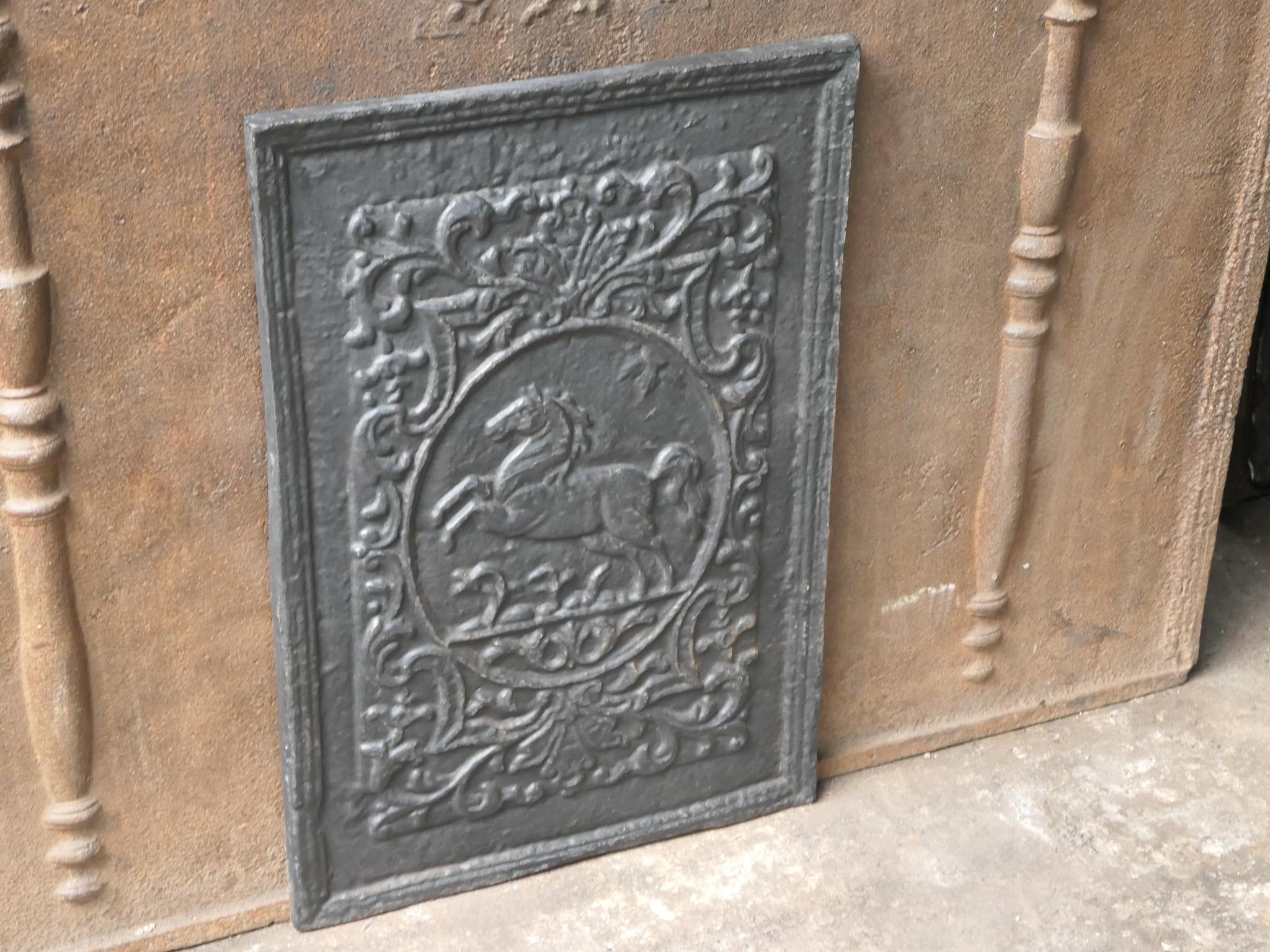 German Louis XV Style 'Horse' Fireback / Backsplash 2